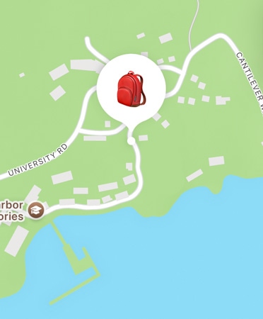 Find My app in use