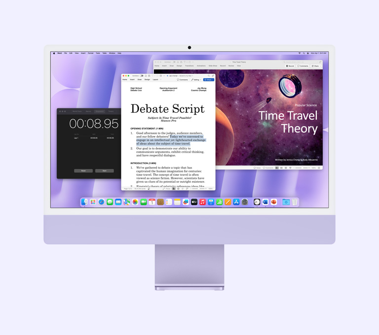 imac w kolorze fioletowym
