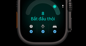 Apple Watch Ultra 4, vỏ titan, màu đen, điểm số sẵn sàng 8, Bắt Đầu Nào
